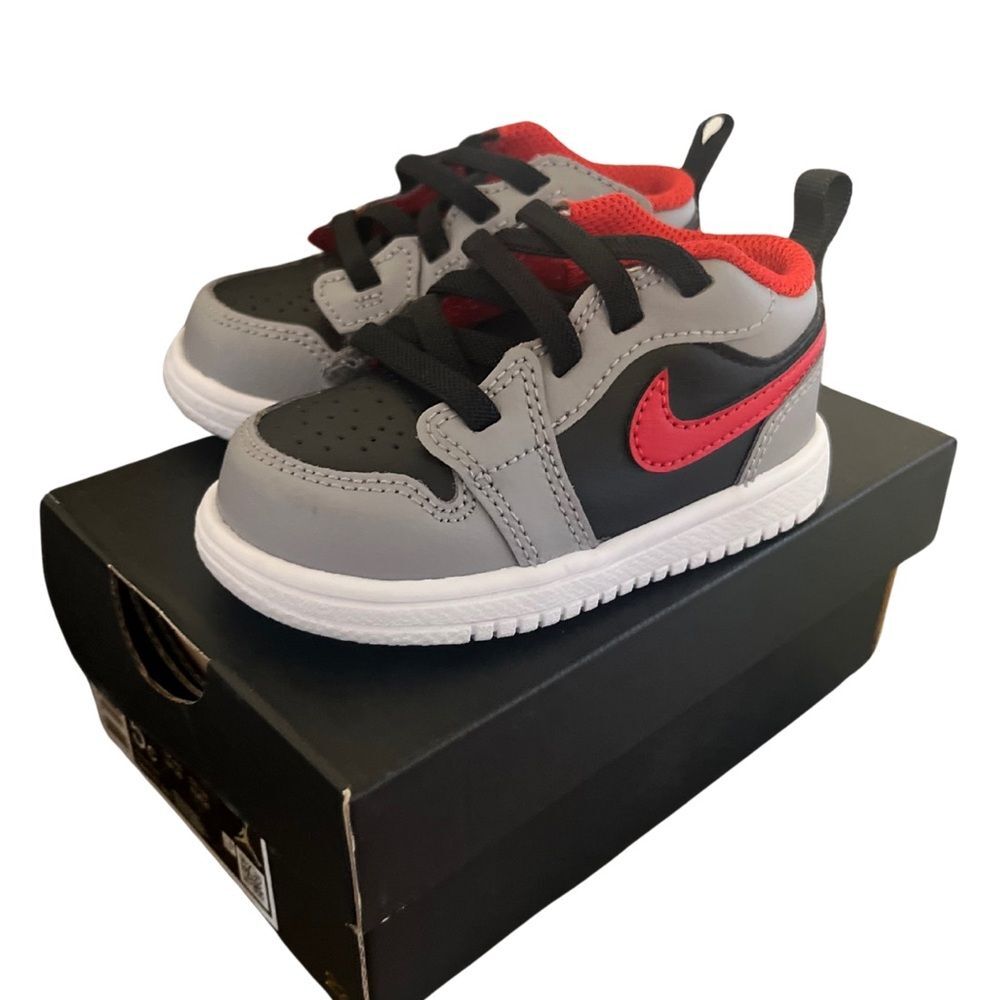 👟 Toddler Nike Air Jordan 1 Low Alt (TD) – Black/Cement Grey (Size 5C)